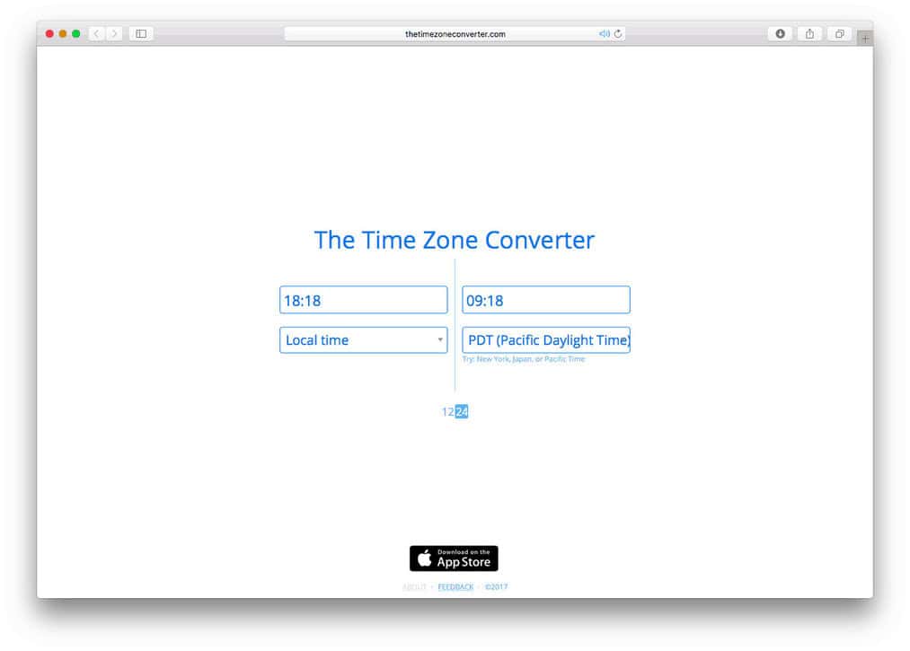 Local time zone converter best sale